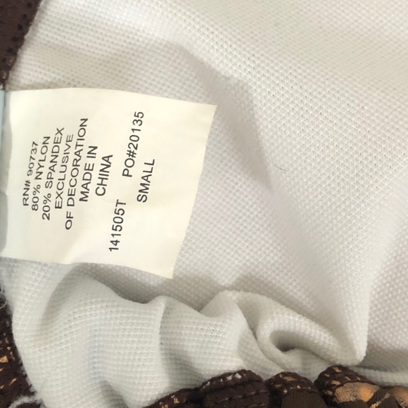 🛍 5 for $30 🛍 Brown & Gold Polka Dot Bikini - Picture 5 of 5